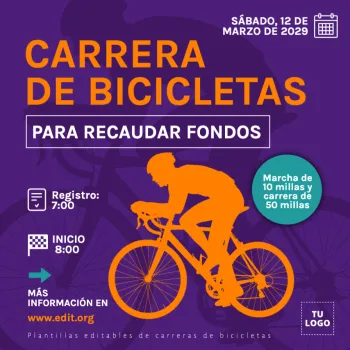 Edita un banner de Carrera de Bici