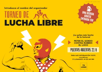 Edita un banner de Lucha Libre