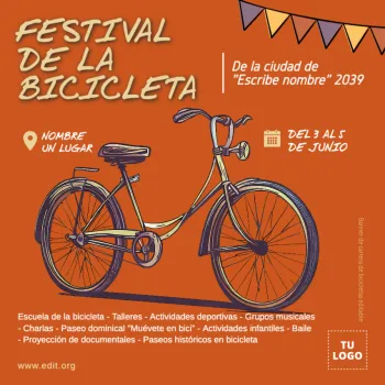 Edita un banner de Carrera de Bici