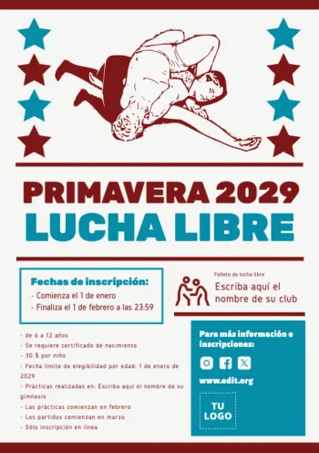 Edita un banner de Lucha Libre