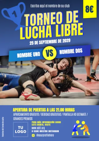 Edita un banner de Lucha Libre
