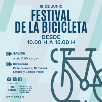 Edita un banner de Carrera de Bici