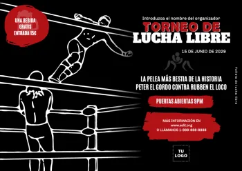 Edita un banner de Lucha Libre
