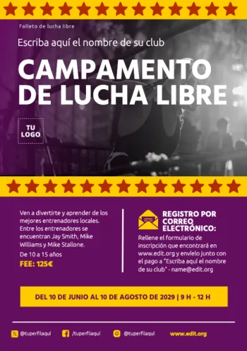 Edita un banner de Lucha Libre