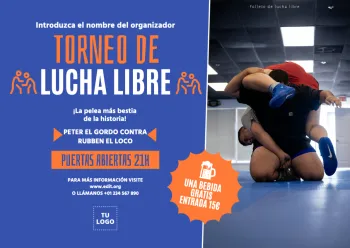 Edita un banner de Lucha Libre