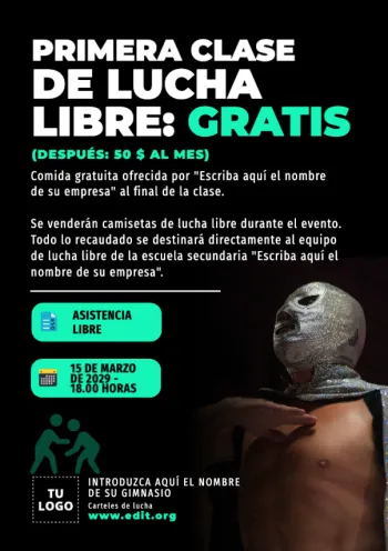 Edita un banner de Lucha Libre