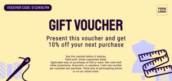 Create a gift voucher