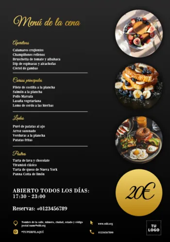 Crea diseños para tu restaurante