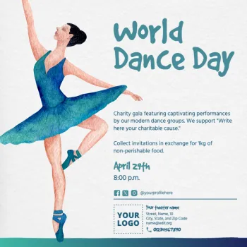 Edit a Dance Day flyer