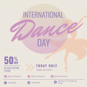 Edit a Dance Day flyer