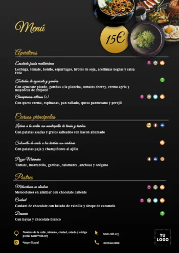 Crea diseños para tu restaurante
