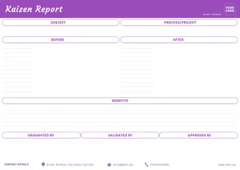 Edit a Kaizen format example