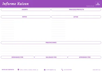 Edita un ejemplo de método Kaizen