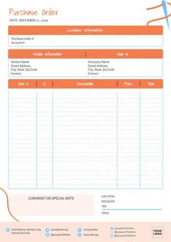 Editar um modelo de encomenda