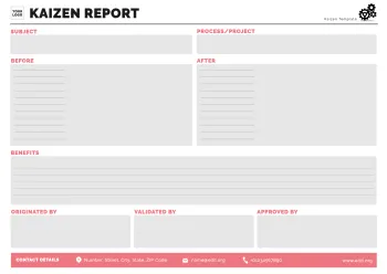 Edit a Kaizen format example