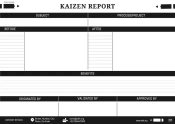 Edit a Kaizen format example