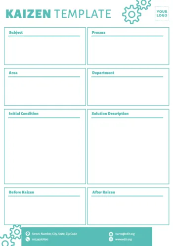 Edit a Kaizen format example