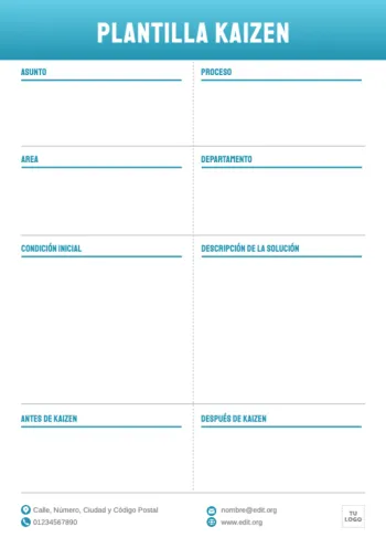 Edita un ejemplo de método Kaizen