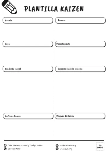 Edita un ejemplo de método Kaizen