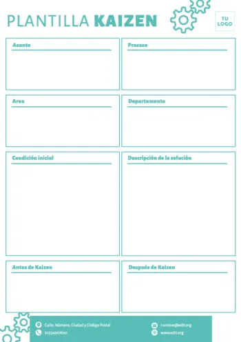 Edita un ejemplo de método Kaizen