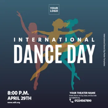 Edit a Dance Day flyer