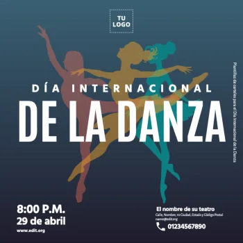 Edita un flyer de Danza