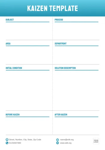 Edit a Kaizen format example