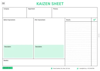 Edit a Kaizen format example