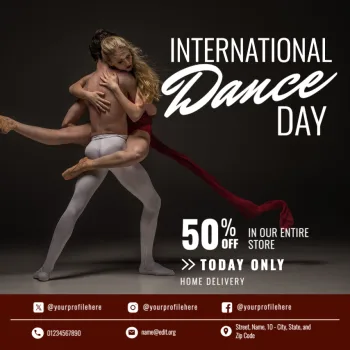 Edit a Dance Day flyer