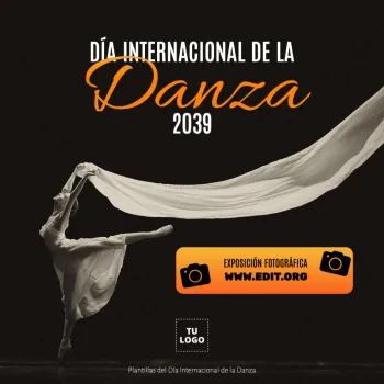 Edita un flyer de Danza