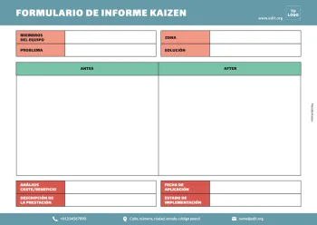 Edita un ejemplo de método Kaizen