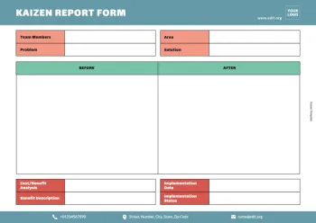 Edit a Kaizen format example