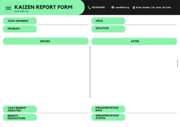 Edit a Kaizen format example