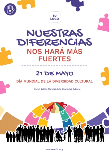 Edita flyers de la Diversidad Cultural