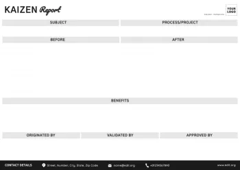Edit a Kaizen format example