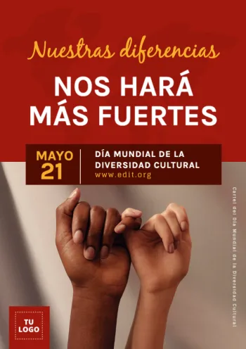 Edita flyers de la Diversidad Cultural