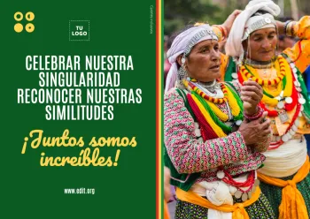 Edita flyers de la Diversidad Cultural