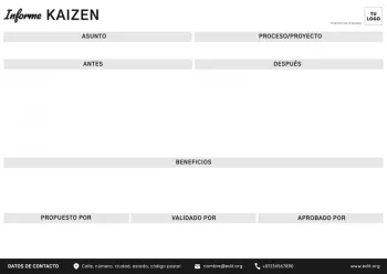 Edita un ejemplo de método Kaizen