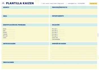 Edita un ejemplo de método Kaizen