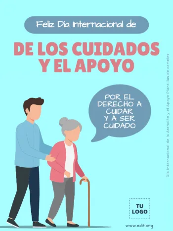 Edita un póster sobre cuidados