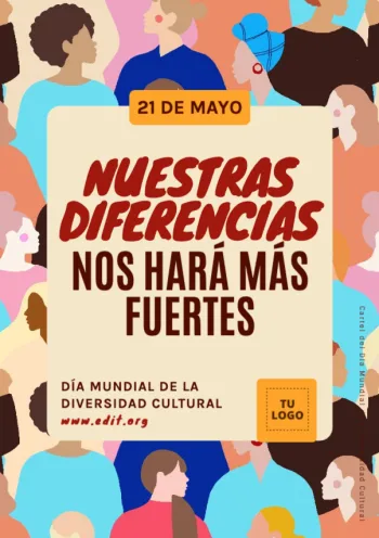 Edita flyers de la Diversidad Cultural