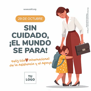 Edita un póster sobre cuidados