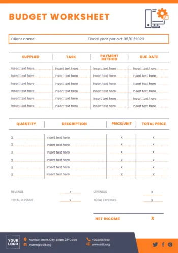 Modifica un modello di budget