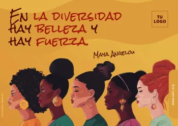 Edita flyers de la Diversidad Cultural