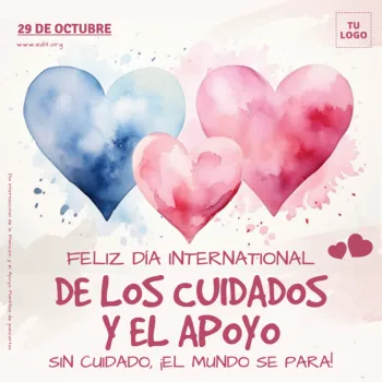 Edita un póster sobre cuidados