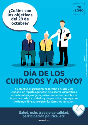 Edita un póster sobre cuidados