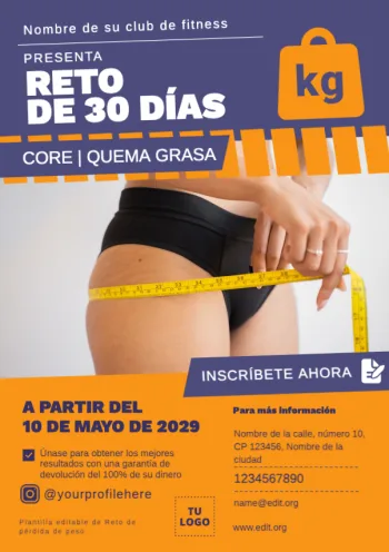 Edita un cartel de Fitness