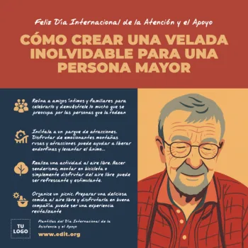 Edita un póster sobre cuidados