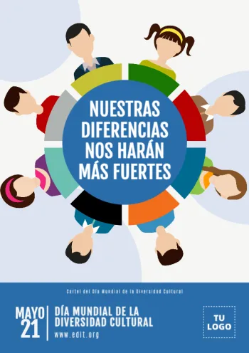 Edita flyers de la Diversidad Cultural