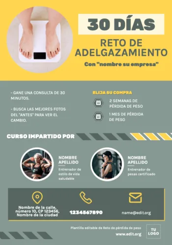 Edita un cartel de Fitness